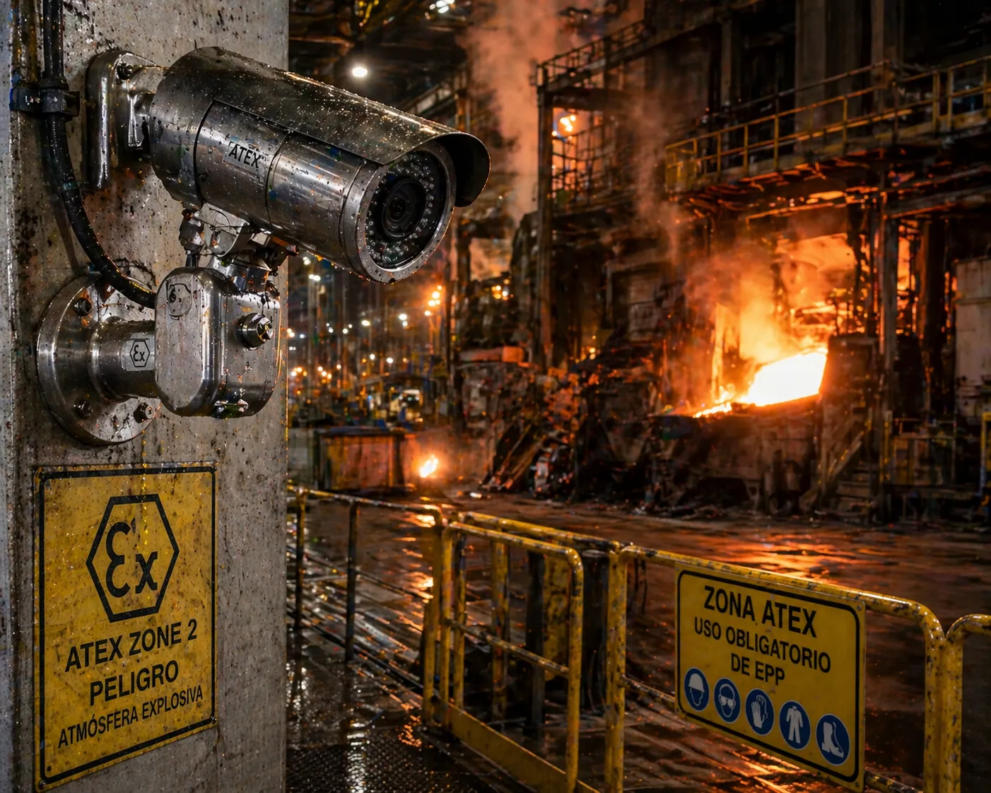 Cámaras a prueba de ATEX para áreas clasificadas