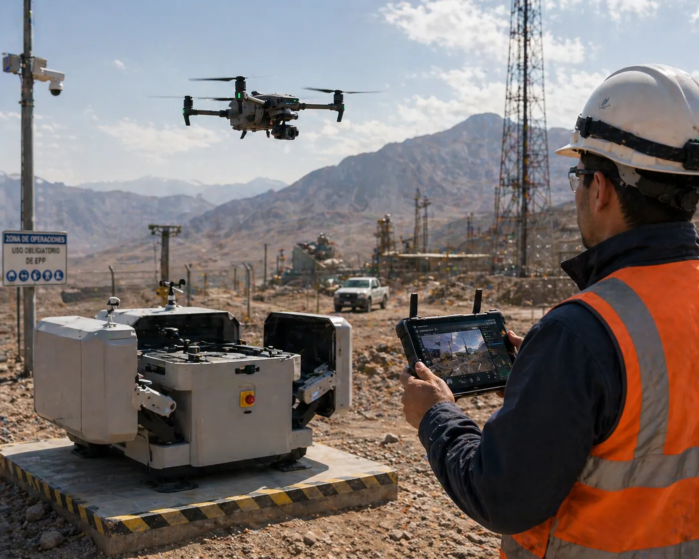 Despliegue de drones para vigilancia de instalaciones