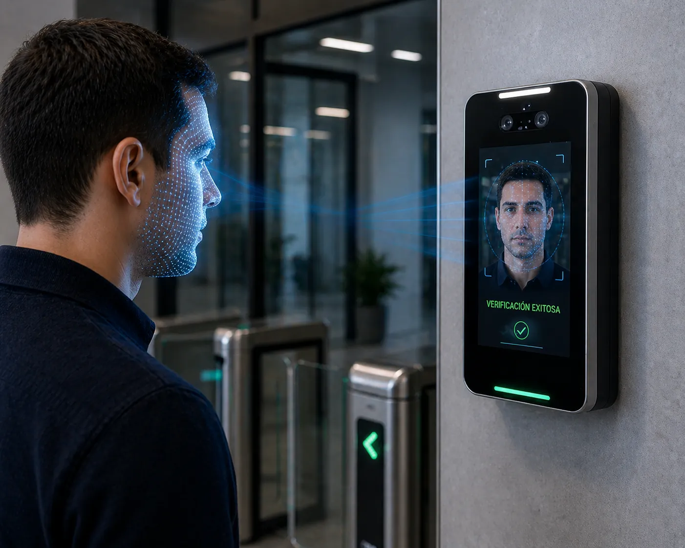Control biométrico con escaneo 3D