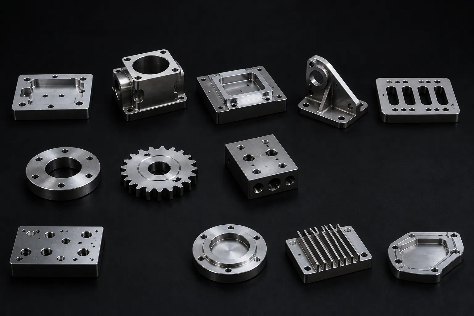 Colección de piezas CNC de ejemplo